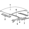 Genuine OE Mitsubishi Drip Channel - MB593521