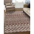 thumbnail image 3 of Unique Loom Eco Trellis Collection Area Rug - Native (7' 10" x 10' Rectangle Dusty Rose/Ivory), 3 of 11