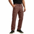 thumbnail image 5 of Gamivast Cargo Pants for Men with Multiple Pockets Button Zipper Closure Regular Fit Straight Leg Utility Work Pants Casual Pants Wine L, 5 of 7