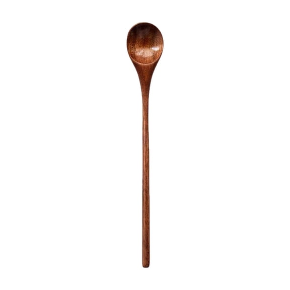 Multi-Purpose Long Handle Wooden Spoons for Cooking, Wooden Kitchen Soup Spoons, for Coffee Tea Jam Bath Salts Dessert Cake Ice Cream