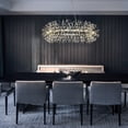 thumbnail image 2 of AloaDecor Modern Firework Crystal Chandelier for Dining Room and Living Room Chrome 16 W 47.2" 25 to 36 Inches Chrome 37 to 48 Inches, 2 of 5
