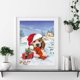 thumbnail image 4 of Cuadros Decorativos Navidad cachorro pintura al óleo por números Kits dibujo DIY decoración del hogar sin marco Ehuebsd Nuevos Originales, 4 of 5