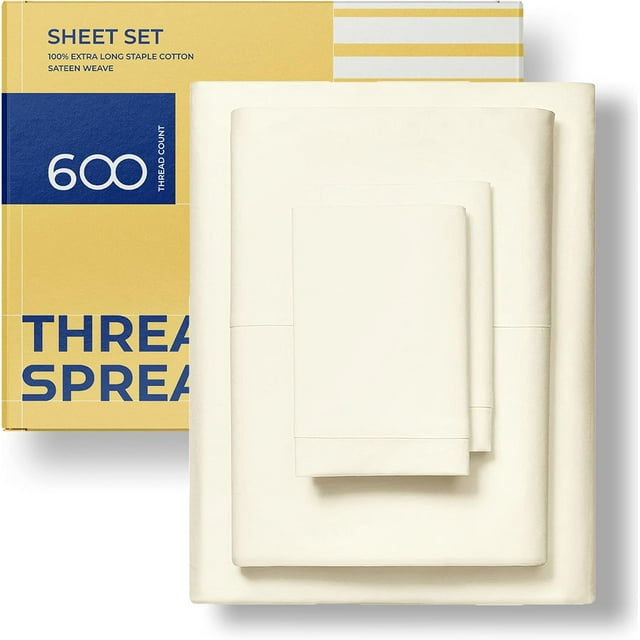 Egyptian Cotton King Size Sheets Set PC Thread Count Egyptian Cotton Bed Sheets King Size (Light ) Extra Soft Cooling ” Deep Pocket Sateen Luxury Hotel Bedsheet
