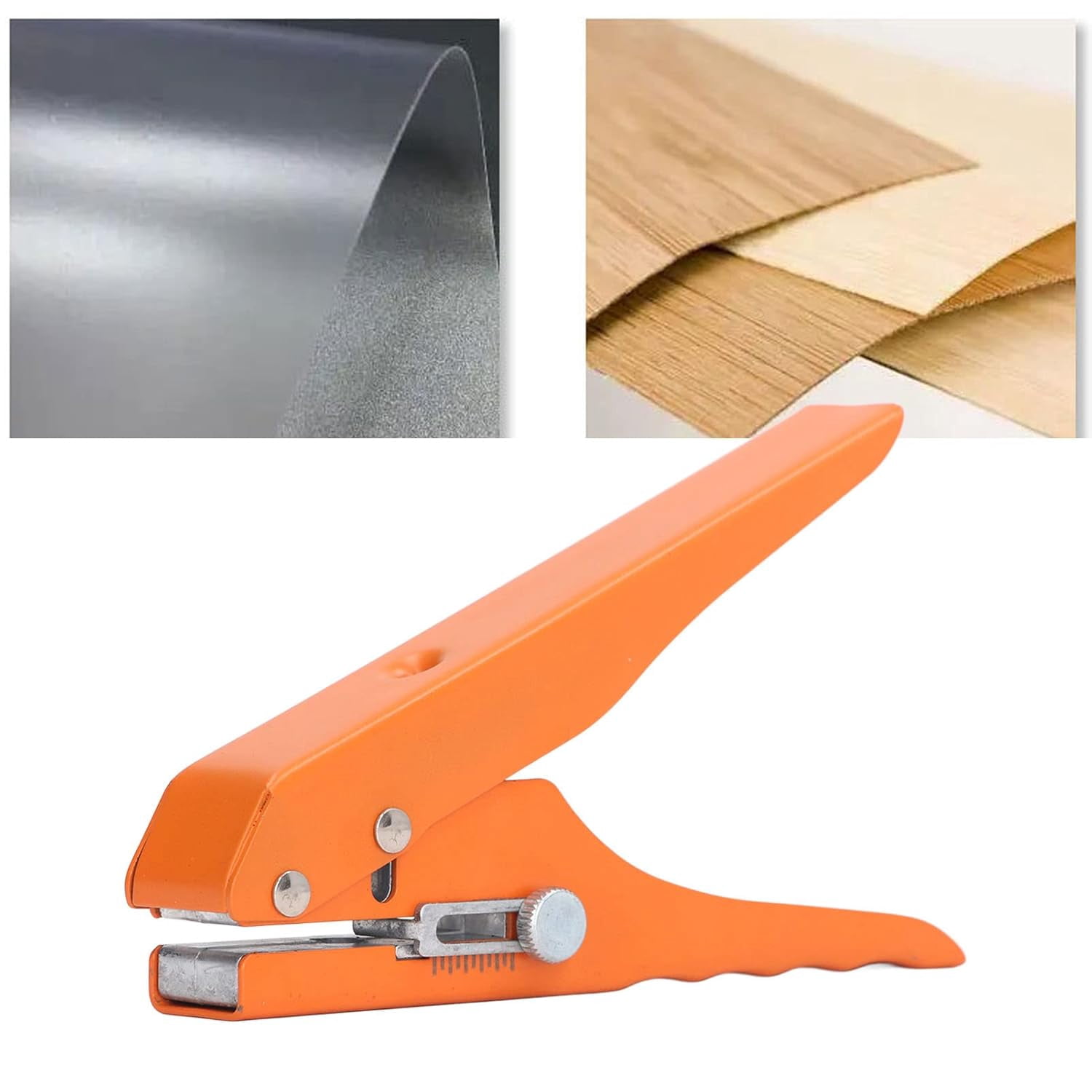 ABPETE 8mm Heavy Duty Metal Hole Punch Single Hole Puncher Tool for Paper Chipboard Index Cards Leather Working and Craft Projects