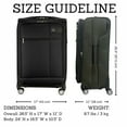 thumbnail image 5 of Skyway Luggage Sigma 7.0 24" Softside 8-Wheel Medium Check-in, Spinner, Adult, Pine Green, 5 of 9