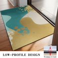 thumbnail image 3 of Teal and Gold Marble Wavy Lines Pattern Door Rugs,Washable Non Slip Door Mats Indoor,Decorative Door Mats,Entry Mat Indoor for Entrance,Bedroom,Kitchen,Bathroom,20"x32", 3 of 6