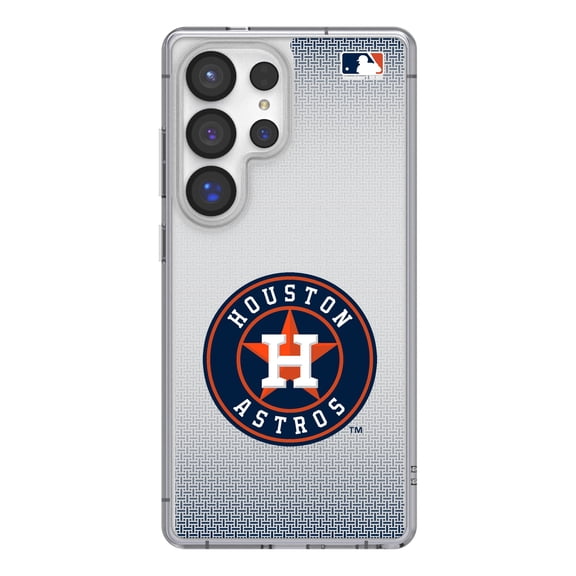 Houston Astros Linen Logo Galaxy Clear Case