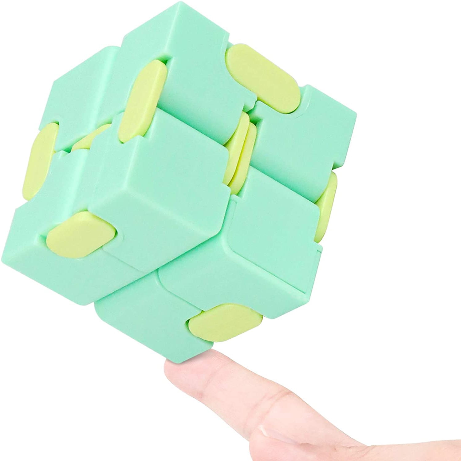 Honmofun Infinity Cube Fidget Toy Luxury EDC Fidgeting Game for Kids and Adults Cool Mini Gadget Spinner Best for Stress and Anxiety Relief and Kill Time Unique Idea ADHD Ultra Durable Cube 