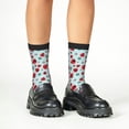 thumbnail image 4 of Fuzoiu Ladybugs And Flowers 1 Print Kids Socks For Boys Girls,Grip Crew Socks with Non Slip,Lightweight Stretch Crew Socks,Toddlers Crew Boot Socks, 4 of 5