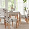 thumbnail image 4 of Chair Covers for Dining Room 6 Pack, Stretch Dining Chair Cover, Washable Spandex Kitchen Parsons Chair Slipcovers, Blue Chair Covers for Home or Party, 4 of 6