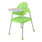 Angle View: CNMODLE Baby 3in1 High Chair Convertible Table Seat Booster Toddler Feeding Highchair