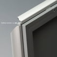 thumbnail image 3 of M&T Displays Opti Snap Poster Frame 22x28 Silver Aluminum Photo Picture Sign Holder (3 pack), 3 of 8