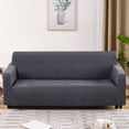 thumbnail image 2 of LZYoehin Stretch Sofa Slipcover Polyester Non Slip Couch Cover, Gray, 2 of 10