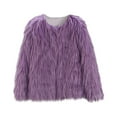 thumbnail image 2 of Coerni 2 to 10 Years Kids Baby Girls Long Sleeve Furry Coat Faux Fur Coat Jacket Winter Thick Warm Fleece Coat Outwear Clothes, 2 of 6