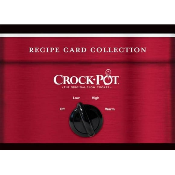 Recipe Card Tin Crock Pot Red