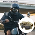 thumbnail image 2 of Unique Bargains 1 Set Universal Motorcycle Goggles Dimmable Sunglasses UV Protection Khaki TPU PC, 2 of 6