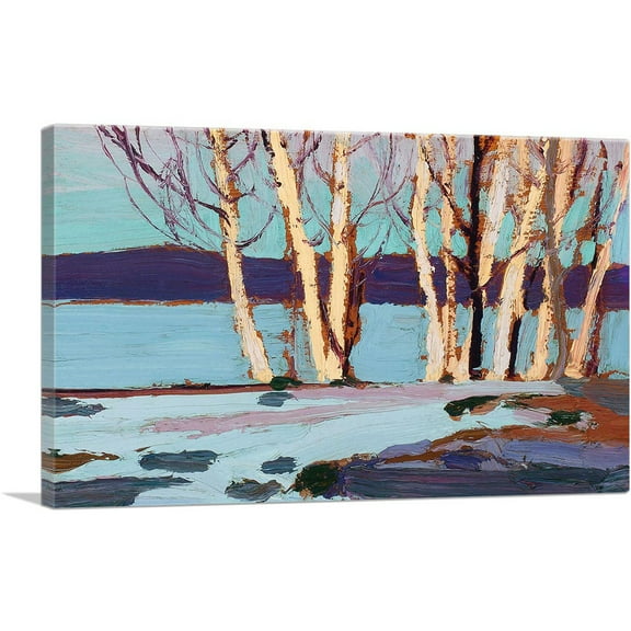 ARTCANVAS Birches Spring 1917 Canvas Art Print by Tom Thomson - Size: 26" x 18" (0.75" Deep)