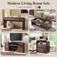 thumbnail image 7 of wow97e Modern Console Table for Entryway, 63" Long Entryway Table with 3 Drawer, Curved Profile Design, Sofa Table Behind Couch for Living Room, Hallway, 7 of 7