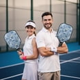 thumbnail image 6 of Pickleball Paddles Set,Pioneer Flower Floral Print Pattern Fiberglass Surface Pickleball Racket Set with 2 Indoor Outdoor Pickleball Balls and Pickleball Bag,Pickle-ball Equipment, 6 of 6