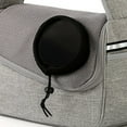 thumbnail image 4 of Dog Cat One shoulder Crossbody Pet Bag Breathable Mesh Travel Portable Cat Bag Light grey, 4 of 5