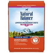 Natural Balance L.I.D. Limited Ingredient Diets Salmon & Sweet Potato Formula Small Breed Bites Dry Dog Food, 12 Pounds