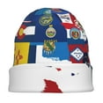 thumbnail image 7 of Gaeub The Map Of United States Print Beanie Hats for Men Women,Winter Caps,Knit Cuffed Beanie,Cuffed Cap,Great for Winter Activities, 7 of 7