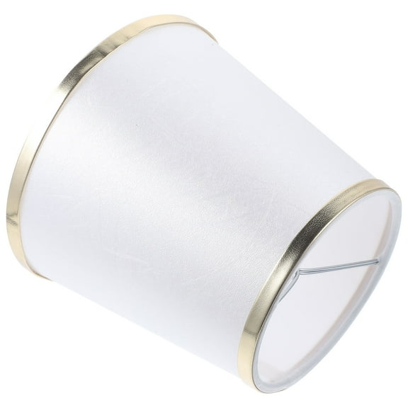 ETHZZLE Small Clip on Lamp Shade Golden Fabric for Home Table Lamps and Hanging Lights