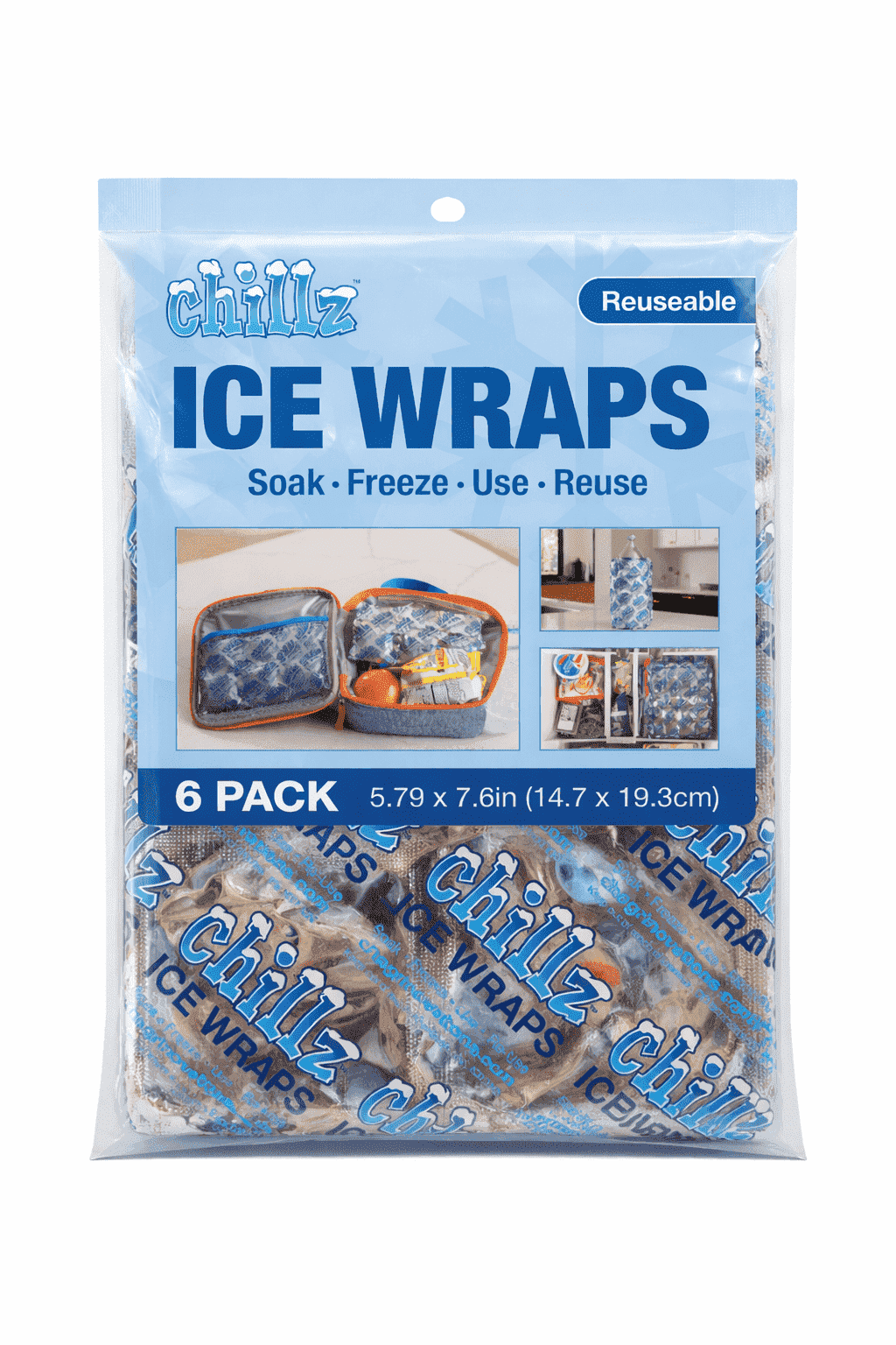 FREEZ PAK Extra Cold - 2C Ice Bag Reusable Ice Block Substitute