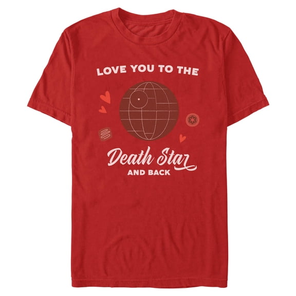 Mens Star Wars Love You To Death Star And Back T Shirt