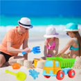 thumbnail image 4 of Toystoory Juguete de arena de 5 uds para niños y niñas, juguetes de playa para niños, plástico con volquete, excavación y Olaying, moldes de animales Deportes acuáticos Toystoory  OD013416-00, 4 of 6