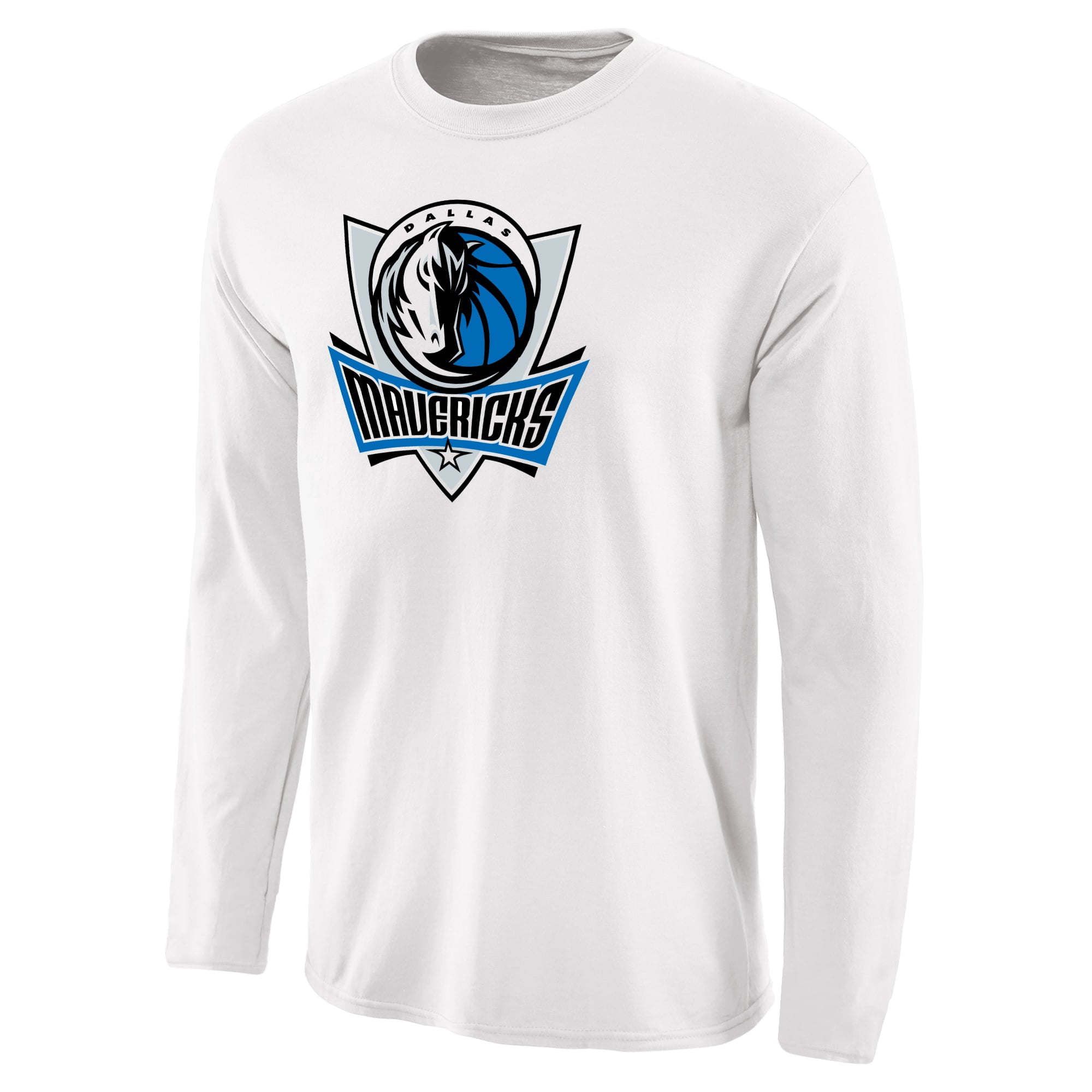 Men's White Dallas Mavericks Primary Logo Long Sleeve T-Shirt