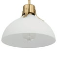thumbnail image 4 of Robert Stevenson Lighting Delano - Industrial Metal and Etched Glass Ceiling Light, Gold and White, 4 of 15