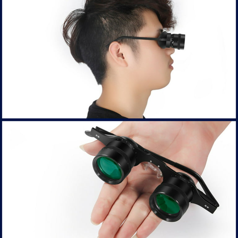 10x34 Binocular Glasses Handsfree Binoculars for Fishing Bird Watching  Sports Camping Hiking Green Film 
