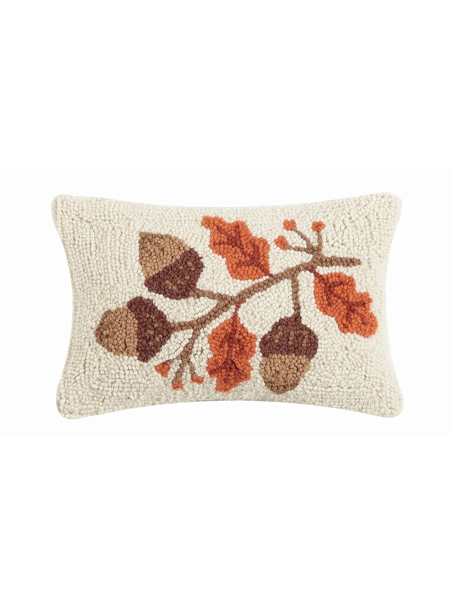 Peking Handicraft Wool Throw Pillows Hand Hooked Seasonal Accent