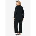 thumbnail image 5 of Jessica London Women's Plus Size 2-Piece Faux Wrap Pantsuit, 5 of 6