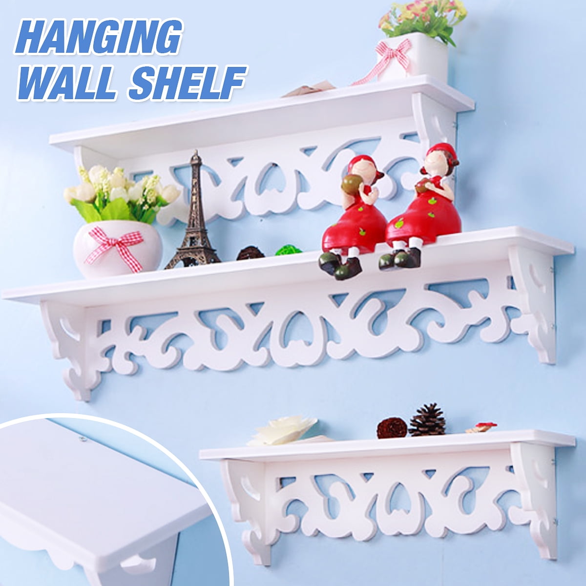 Floating Shelf 3pcs Floating Shelves Wall Display Storage Rack Home Furniture Office Decoration Home Wall Shelf Walmart Canada