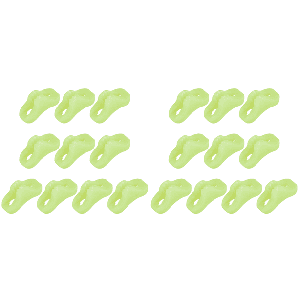 20 piezas para acampar al aire libre toldo luminoso hebilla de cuerda para tienda triangular antideslizante