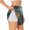 White, variant on Starry Sky Cloud Wolf Printed 2 in 1 Women's Workout Shorts for Athletic Gym Running Shorts with Phone Pockets-Large