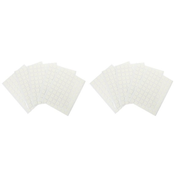 10 Sheets Transparent Acrylic Double-sided Tape Dot Glue Stickers Adhesive Adhesives Binder Photo Clear