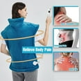 thumbnail image 5 of kibhous Heating Pad for Back, Neck and Shoulders, 24 x 33 inches with 10 Heating Levels ,Blue, 5 of 8