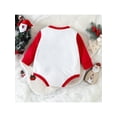 thumbnail image 3 of Sedceaty Baby Christmas Romper, Long Sleeve Round Neck Santa Letter Print Bodysuit Winter Clothes, 3 of 9