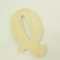 thumbnail image 3 of Package of 1, 18 Inch X 3/4" Thickness Baltic Birch Wood Letter Q in The Goudy Heavy Font, Thick, Upper Case for Art & Craft Project, Made in USA, 3 of 4
