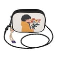 thumbnail image 2 of FORMRS Mini Crossbody Bag for Women Adjustable Rope Shoulder Casual Phone Purse, Cartoon Flowers, 2 of 7