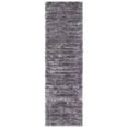 thumbnail image 4 of SAFAVIEH Cory Striped Plush Shag Area Rug, Silver, 6' x 6' Square, 4 of 4