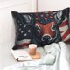thumbnail image 4 of Fotbe Modern USA Deer Head Funda de Almohada Decorativa Estilo Occidental, Lujo en Algodón, Fundas para Almohadas King, Cojín Estampado para Decoración del Hogar-20"x30", 4 of 6