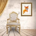 thumbnail image 3 of Art by Leslie Franklin 11x14 Gold Ornate Wood Framed with Double Matting Museum Art Print Titled - Very Vixen, 3 of 4