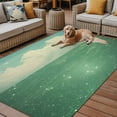thumbnail image 2 of Fsddascl Green Glowing Ocean Sky Outdoor Rug for Patio/Deck/Porch, Non-Slip Large Area Rug 5 x 8 Ft, Abstract Nature Clouds Indoor Outdoor Rugs Washable Area Rugs, Reversible Camping Rug Carpet, 2 of 5