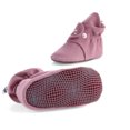 thumbnail image 2 of Ella Bonna Soft Baby Shoes, Cotton Baby Booties, Dustyrose, 0-6 Months, 2 of 5