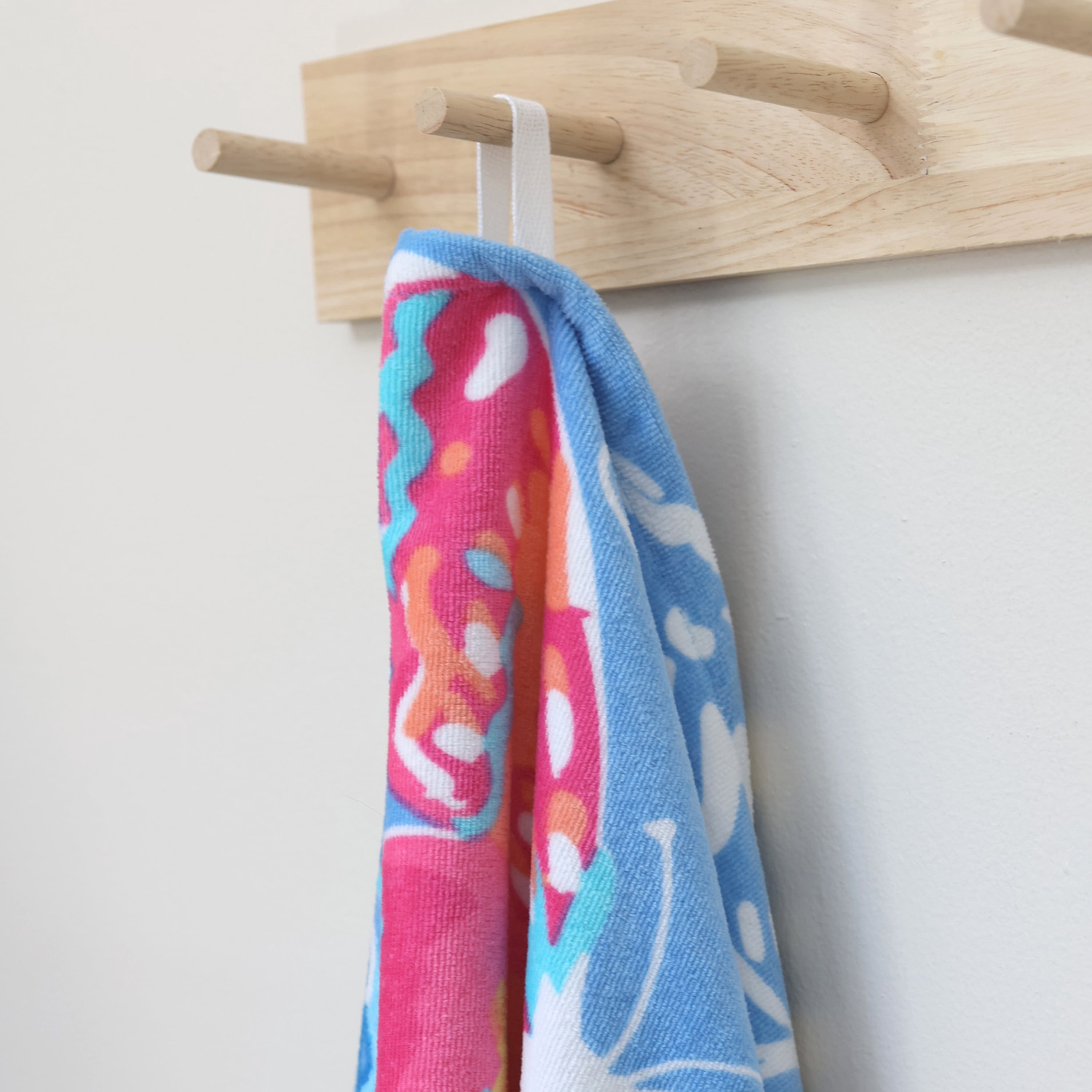 Mainstays Everyday Printed Butterfly Cotton-Blend Velour Beach Towel, 30" X 60"