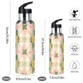 thumbnail image 2 of Yayeee 33oz Insulated Water Bottle Double Wall Stainless Steel with Flip Straw Lid, Retro Pink Stars, 2 of 7